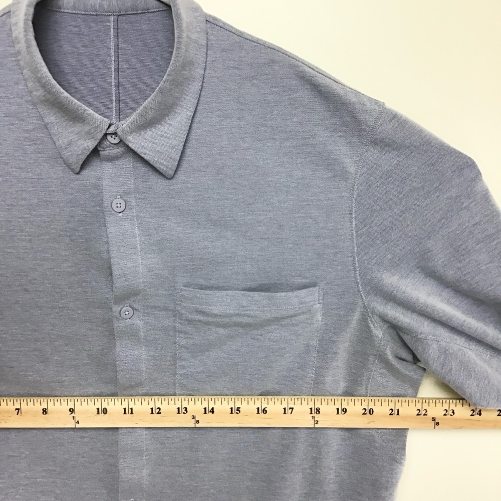 Lululemon men’s long sleeve button up shirt large - Picture 5 of 8